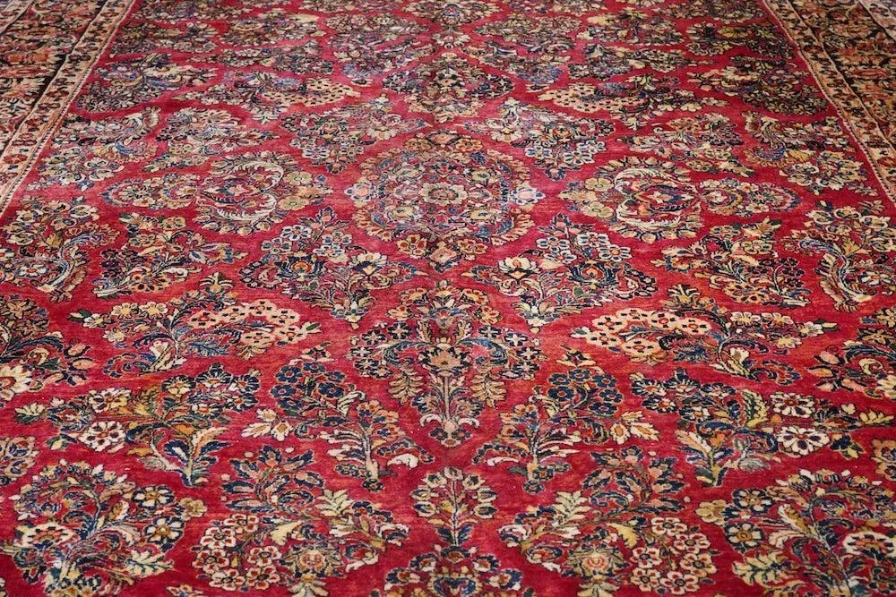 Antique Sarouk Rug 11'3'' x 18'1'' - 10