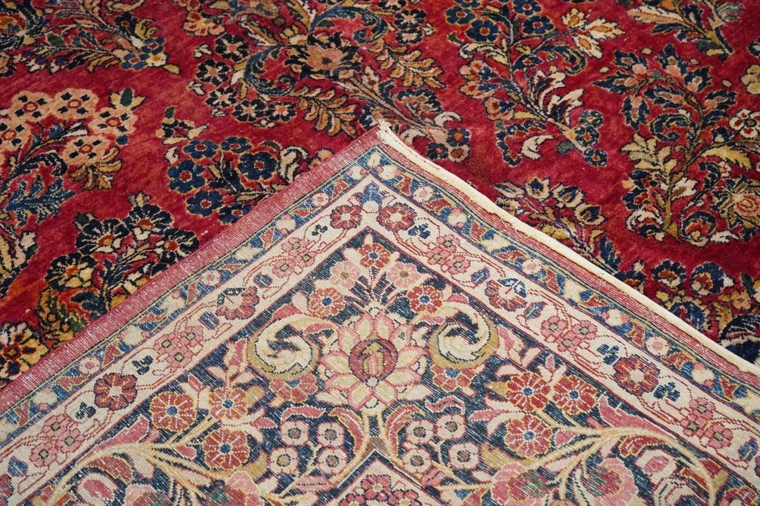 Antique Sarouk Rug 11'3'' x 18'1'' - 3
