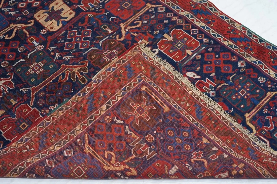 Late 18th Century Antique Afshar Rug 4'1'' x 5'8'' - 10