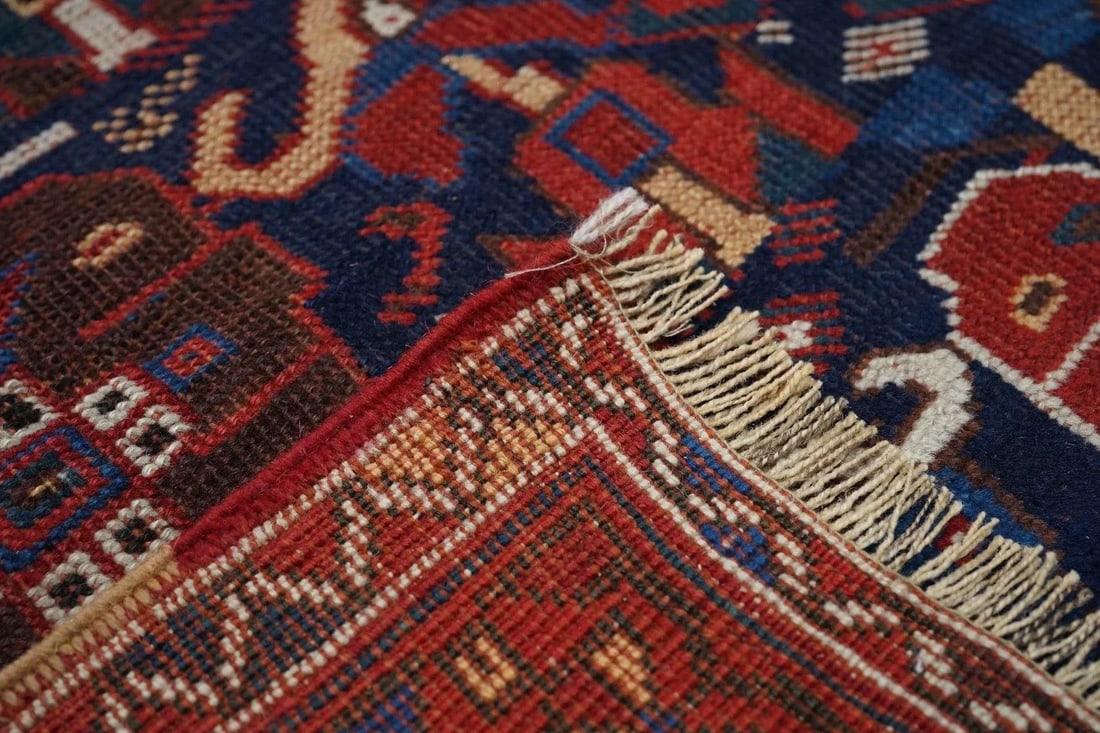 Late 18th Century Antique Afshar Rug 4'1'' x 5'8'' - 2