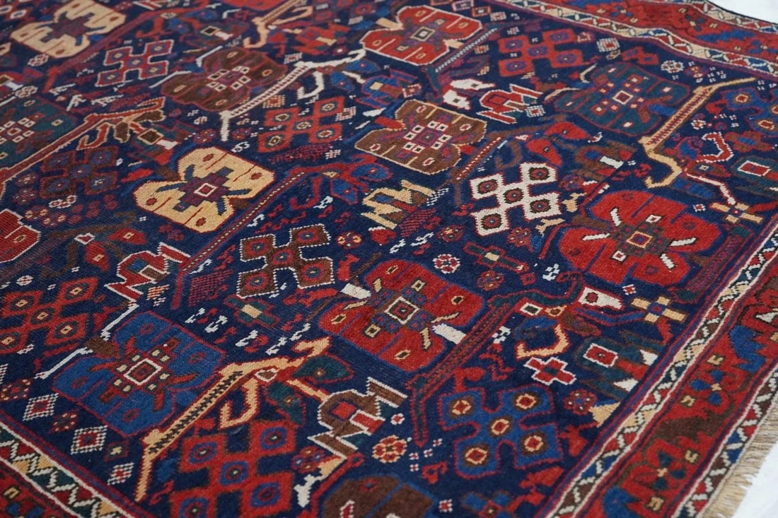 Late 18th Century Antique Afshar Rug 4'1'' x 5'8'' - 6