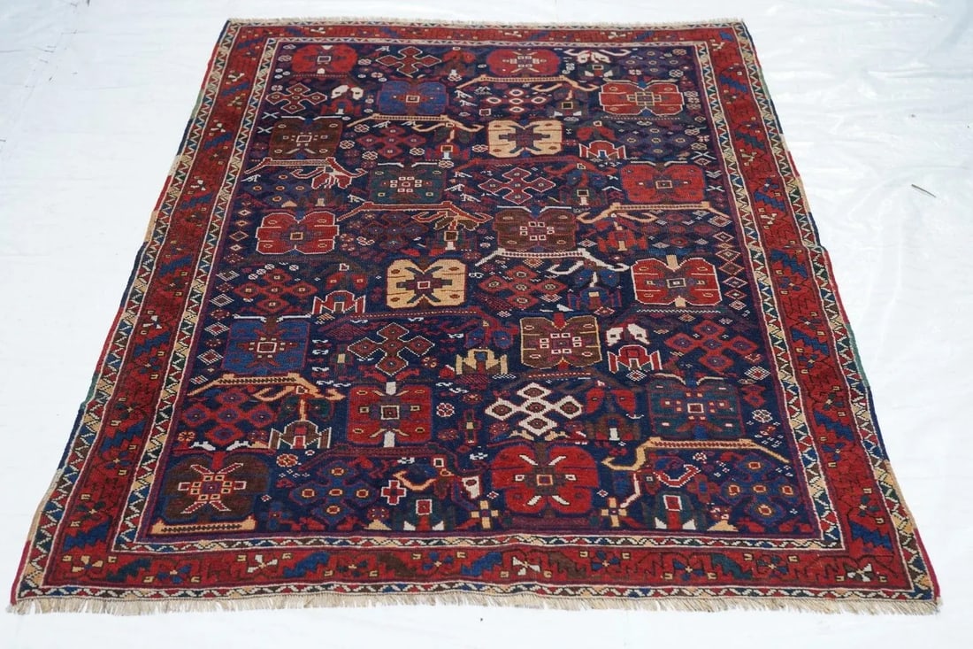 Late 18th Century Antique Afshar Rug 4'1'' x 5'8'' - 8
