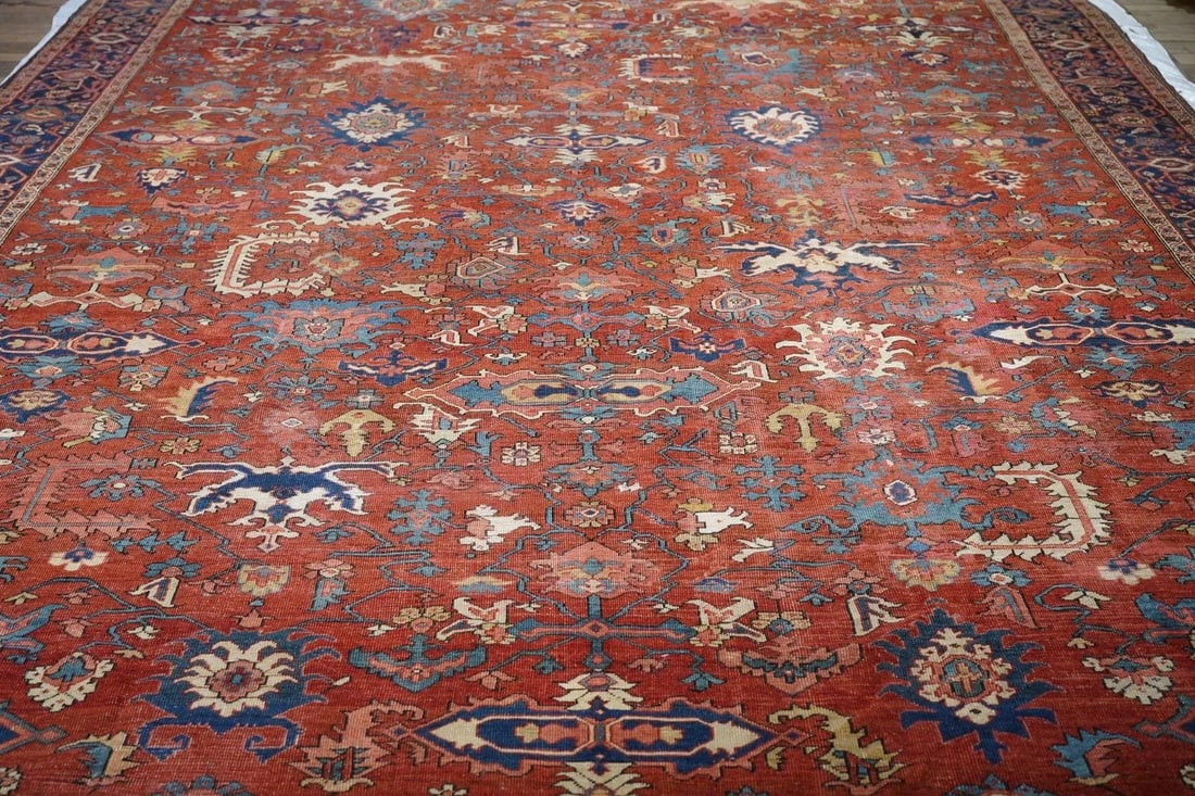 Fine Antique Serapi Rug 11'5'' X 17'10'' - 10