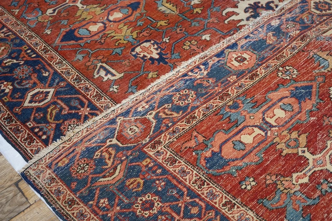 Fine Antique Serapi Rug 11'5'' X 17'10'' - 4