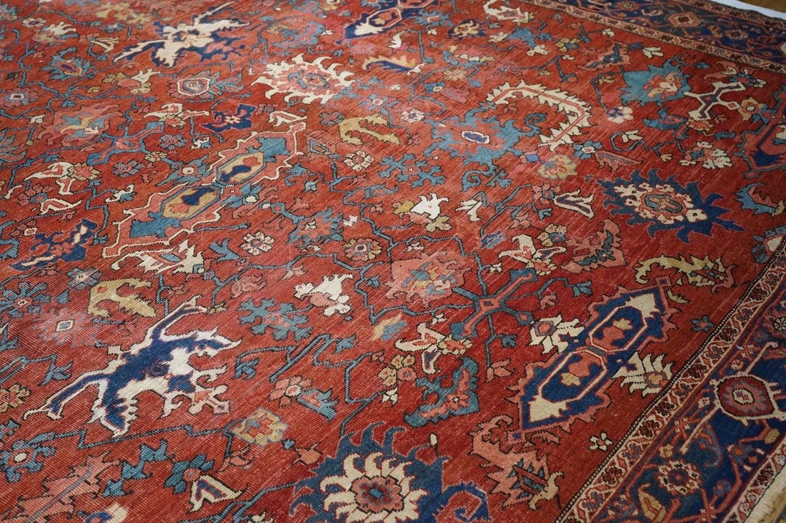 Fine Antique Serapi Rug 11'5'' X 17'10'' - 8