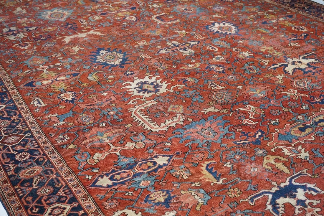 Fine Antique Serapi Rug 11'5'' X 17'10'' - 9