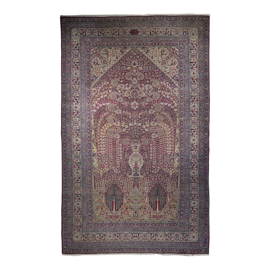 Late 19th Century Antique Lavar Kerman Rug 9'11'' x 15'10'' (1 of 10)