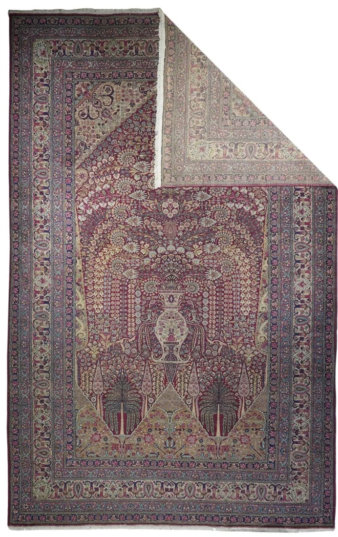Late 19th Century Antique Lavar Kerman Rug 9'11'' x 15'10'' - 2