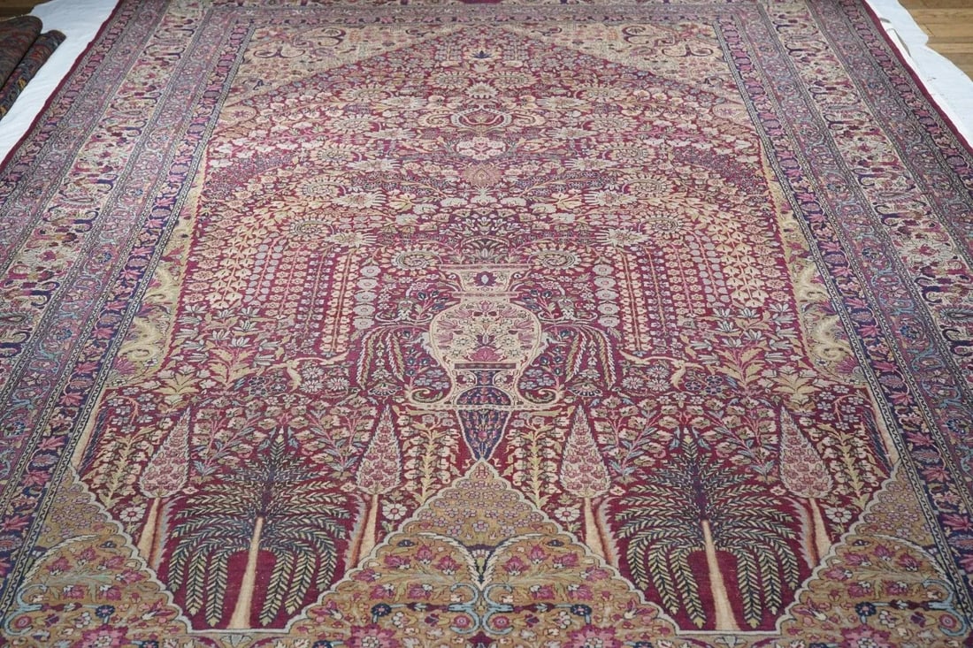 Late 19th Century Antique Lavar Kerman Rug 9'11'' x 15'10'' - 7