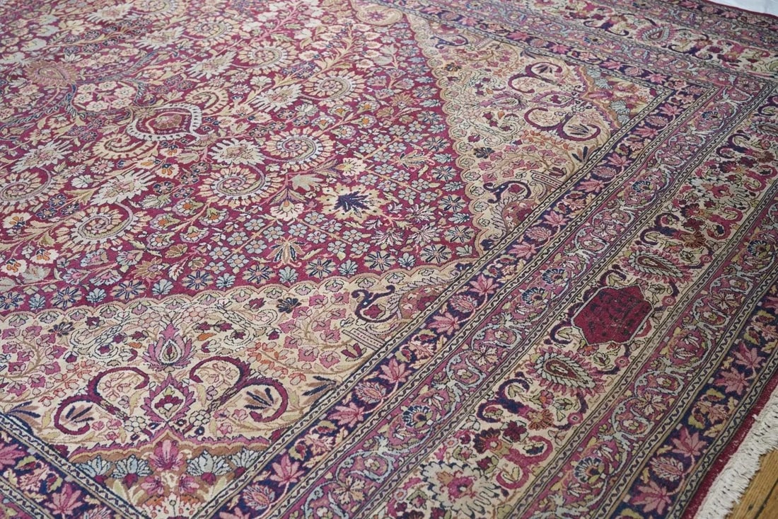 Late 19th Century Antique Lavar Kerman Rug 9'11'' x 15'10'' - 8