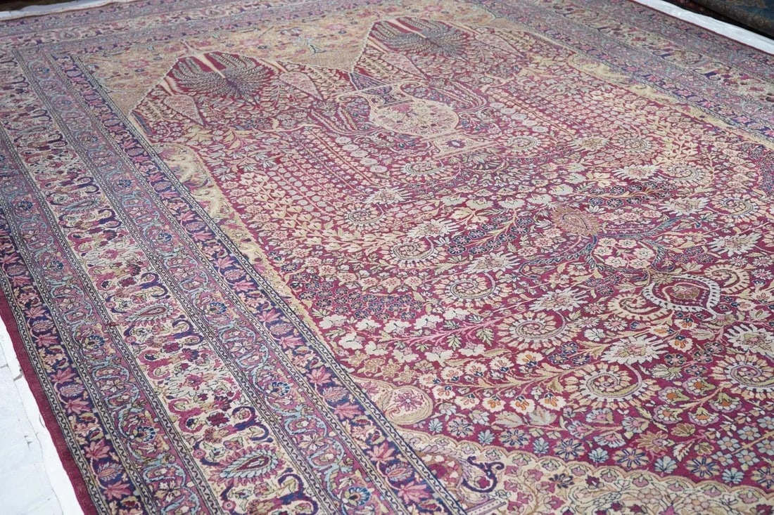 Late 19th Century Antique Lavar Kerman Rug 9'11'' x 15'10'' - 9