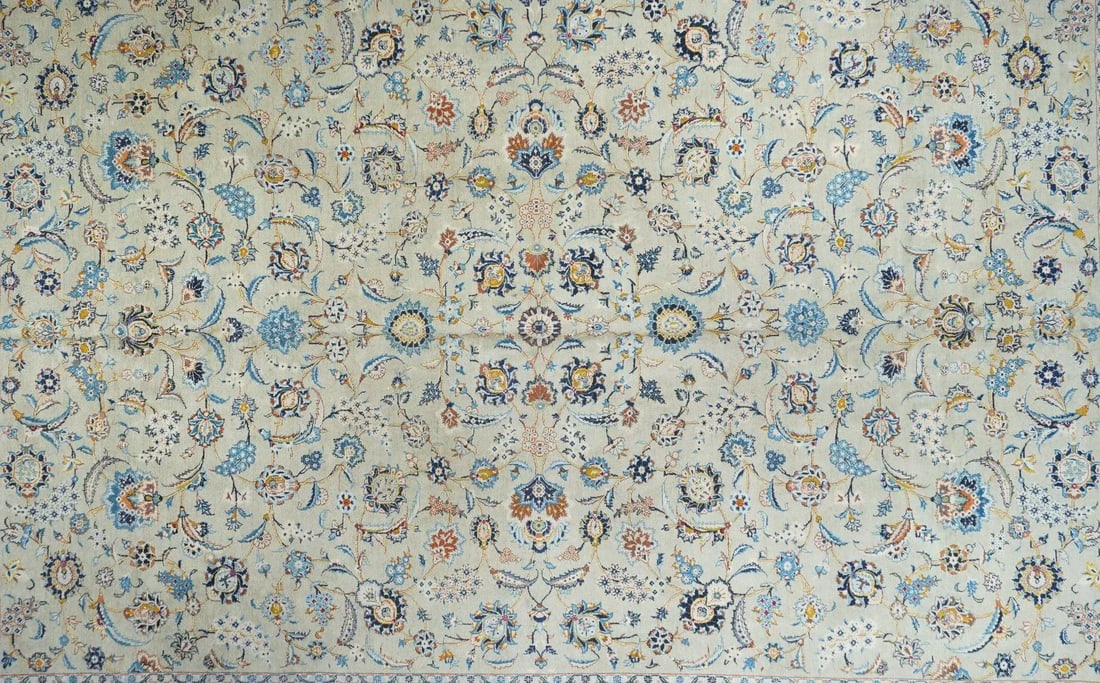 1960s Vintage Kashan Rug 10'8'' x 15'3'' - 3