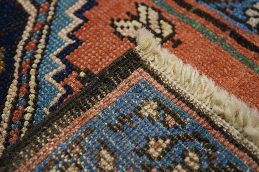 Antique Persian Heriz Rug 3'9'' x 5'1'' - 6