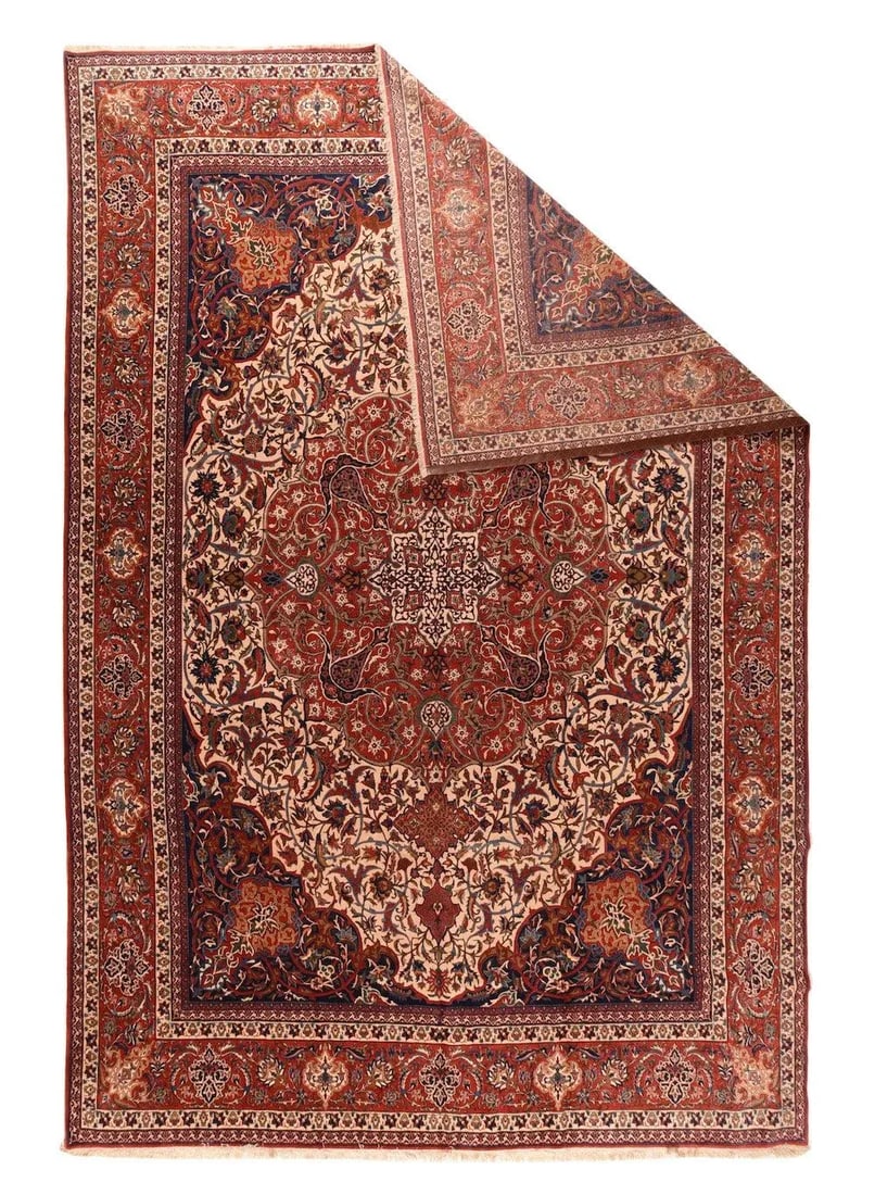 Antique Isfahan Rug 11'10'' x 17'1'' - 2