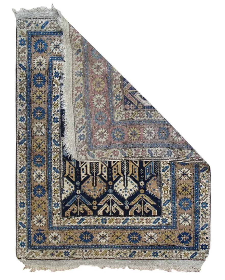 Antique Shirvan Rug 3'5'' x 4'1'' - 2