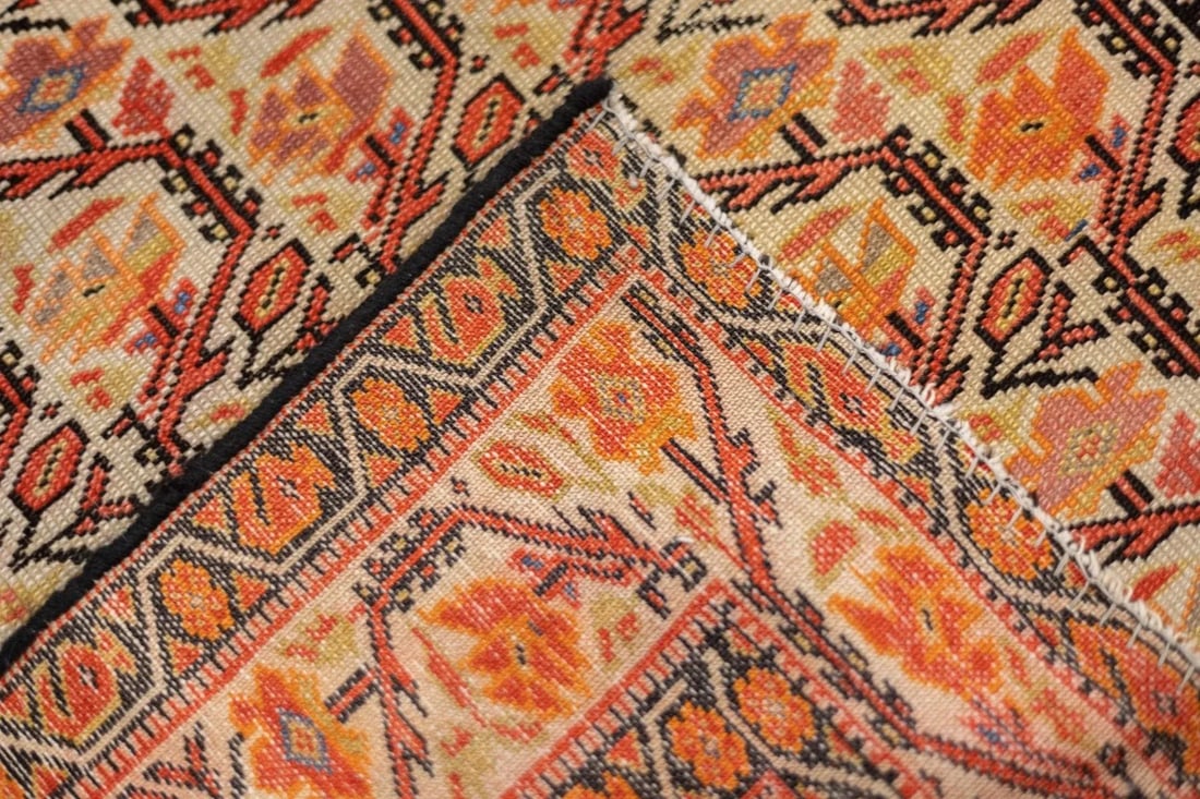 Late 18th Century Antique Persian Farahan Rug 4'2'' x 6'6'' - 7