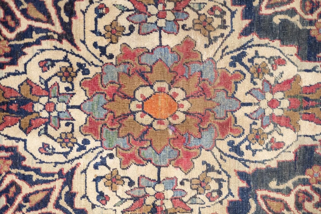 Late 18th Century Antique Persian Lavar Kerman Rug 4'6'' x 7'7'' - 11