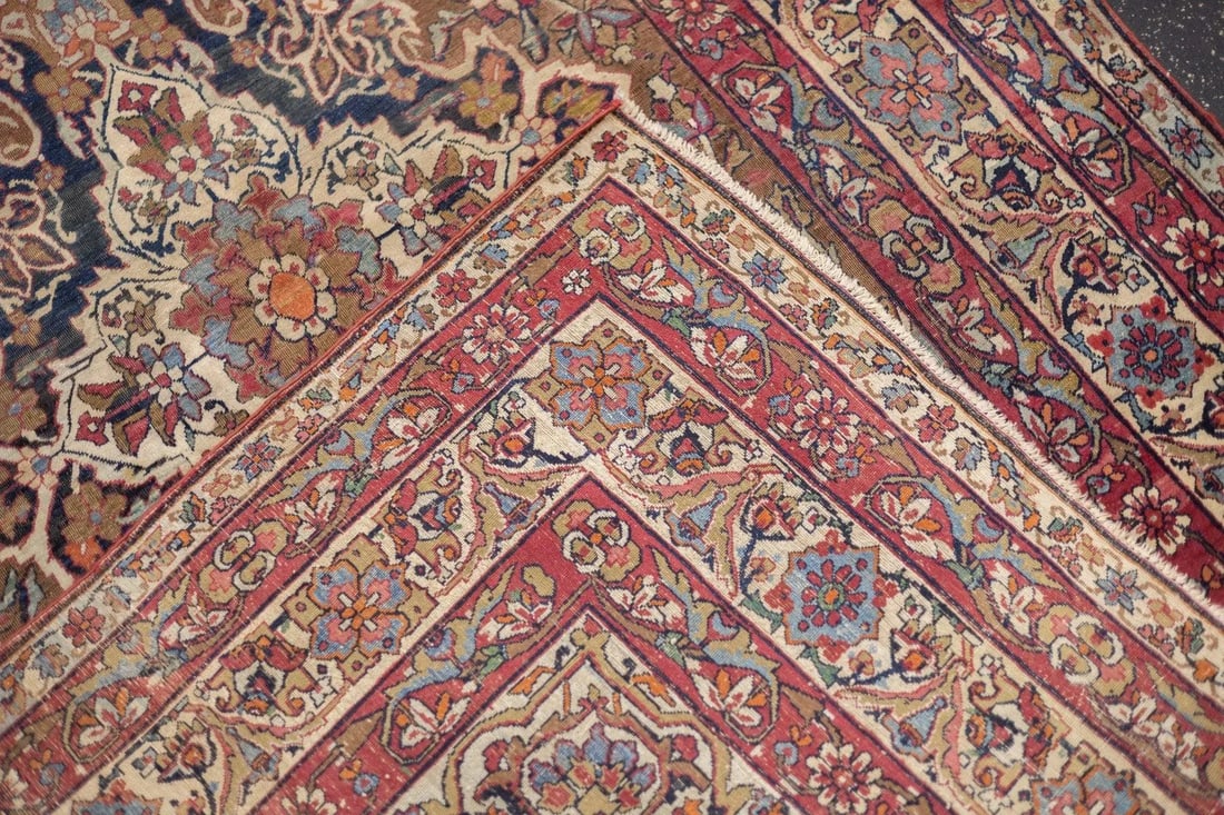 Late 18th Century Antique Persian Lavar Kerman Rug 4'6'' x 7'7'' - 3
