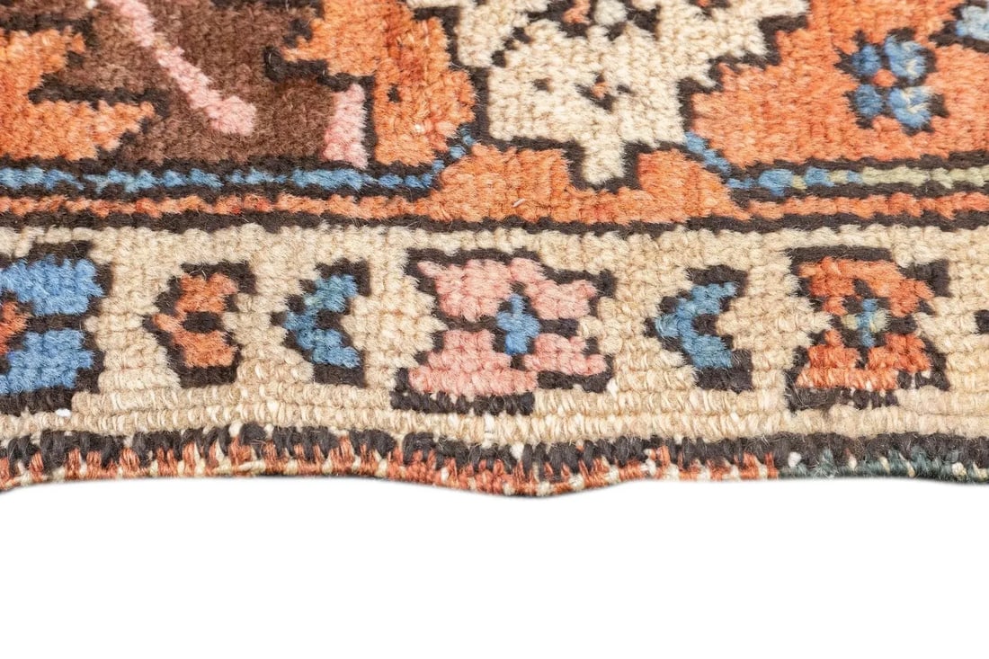 Antique Persian Heriz Rug 4' x4'5'' - 9