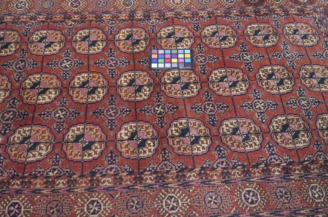 Antique Turkmen Rug 3'8'' x 5'10'' - 11