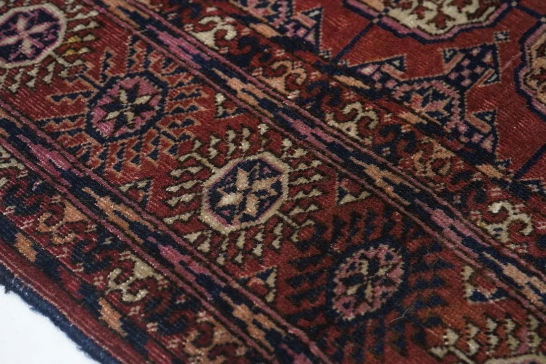 Antique Turkmen Rug 3'8'' x 5'10'' - 7