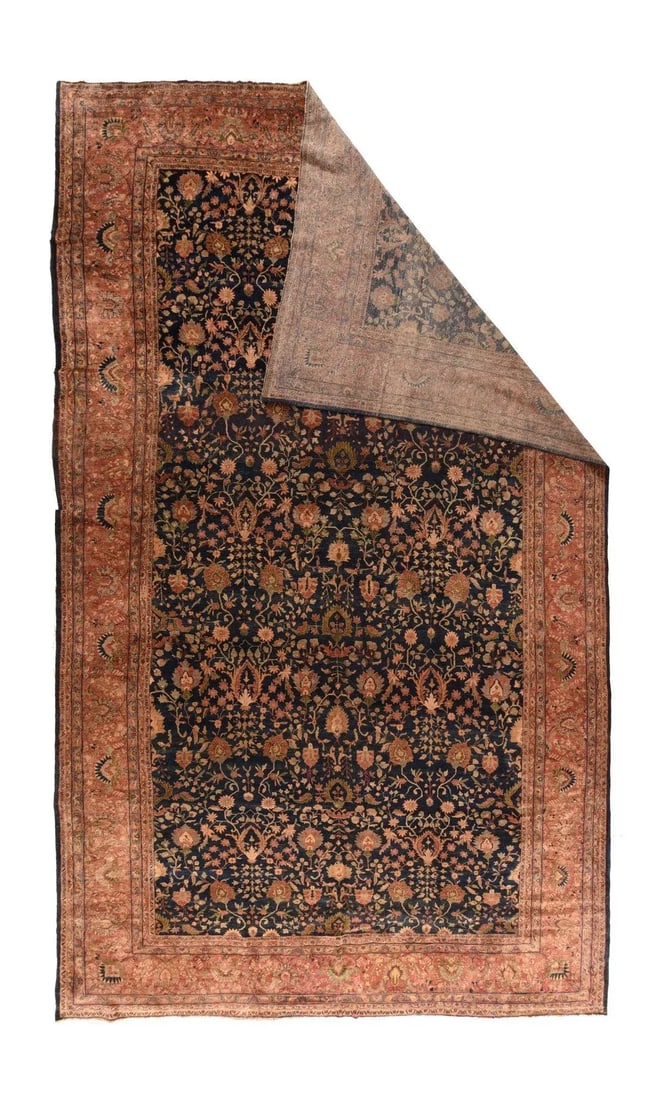 Antique Sarouk Rug 10'2'' x 17'0'' - 2
