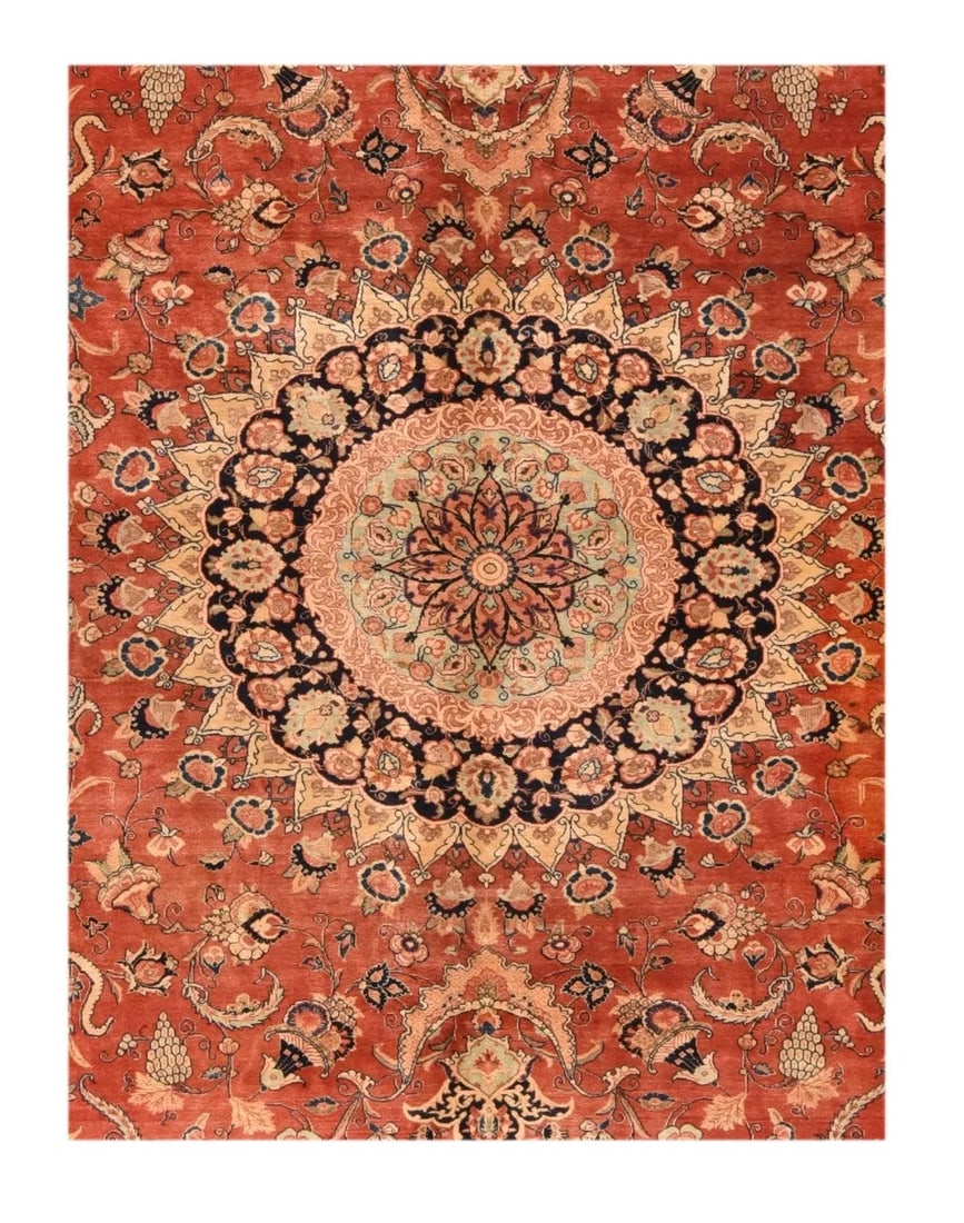 Vintage Sarouk Rug 10'0'' X 13'0'' - 3
