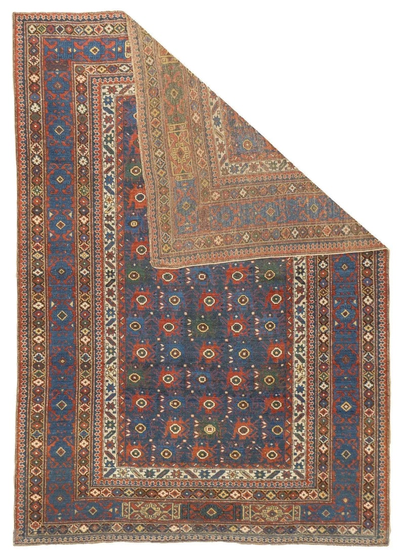 Antique Caucasian Shirvan Rug 4'7'' x 6'6'' - 2