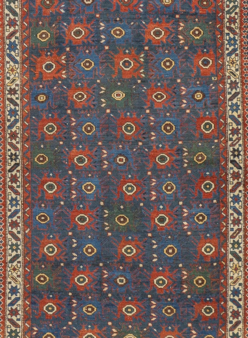 Antique Caucasian Shirvan Rug 4'7'' x 6'6'' - 3