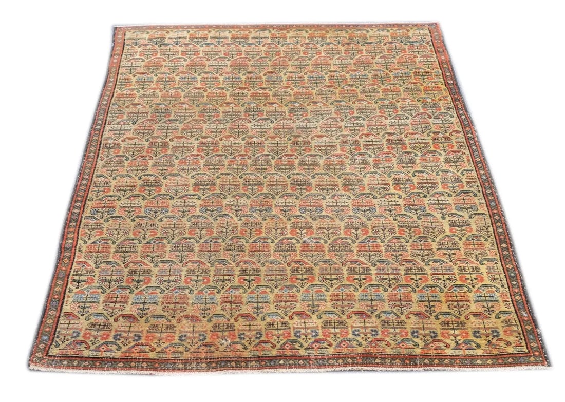 Late 18th Century Antique Persian Farahan Rug 3'3'' x 4'9'' - 10