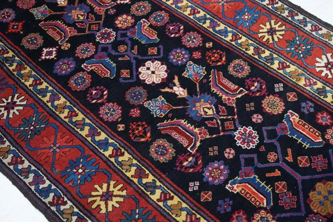 Late 18th Century Antique NW Persian Rug 3'10'' x 9'1'' - 12