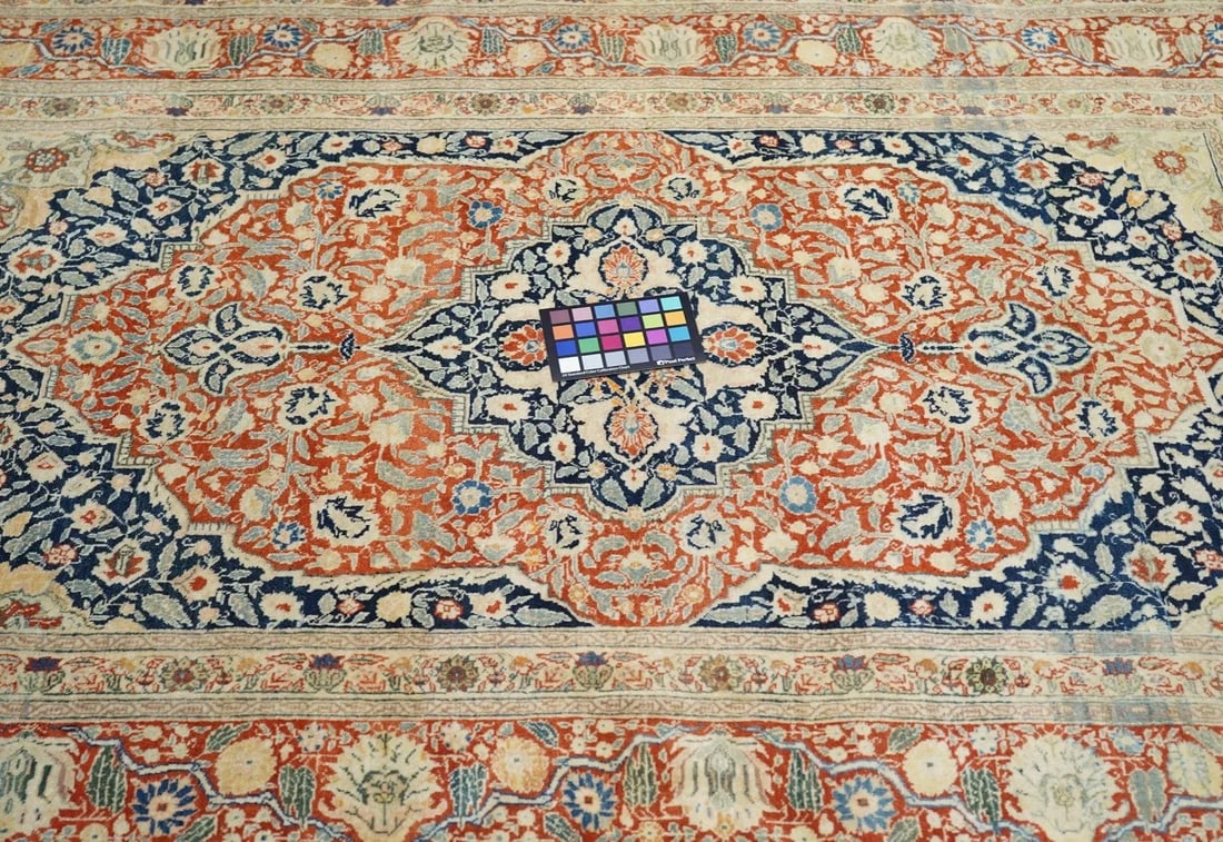 Late 18th Century Antique Tabriz Haji Jalili Rug 4'3'' x 6'2'' - 7