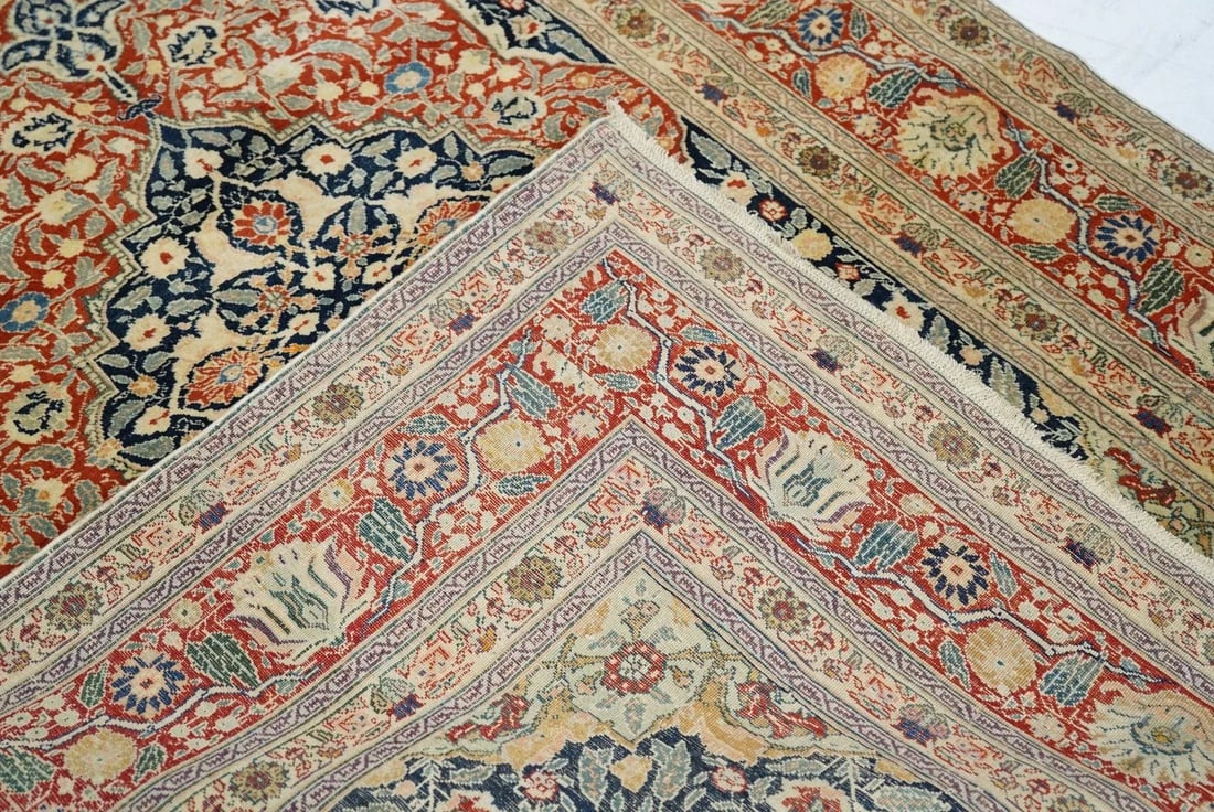 Late 18th Century Antique Tabriz Haji Jalili Rug 4'3'' x 6'2'' - 9