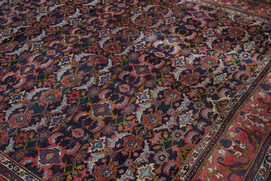 Antique Bidjar Rug 8'7'' x 12'9'' - 7