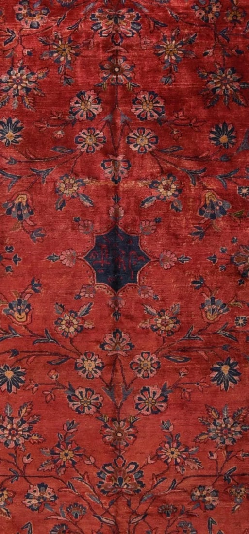 Antique Mohajeran Sarouk Rug 11'0'' x 17'10'' - 3