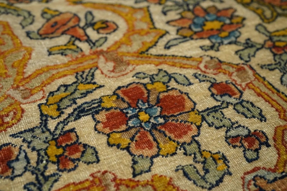 Antique Persian Tehran Rug 4'5'' X 6'10'' - 3