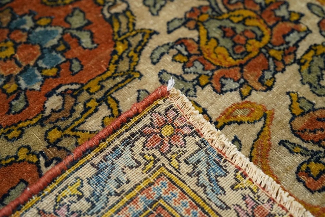 Antique Persian Tehran Rug 4'5'' X 6'10'' - 8