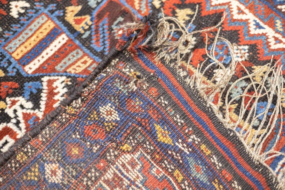Antique Persian Qashqai Rug 4'7'' x 6'5'' - 4