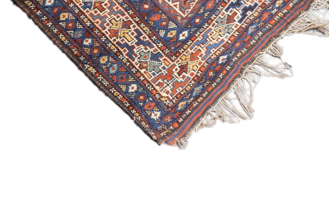Antique Persian Qashqai Rug 4'7'' x 6'5'' - 7