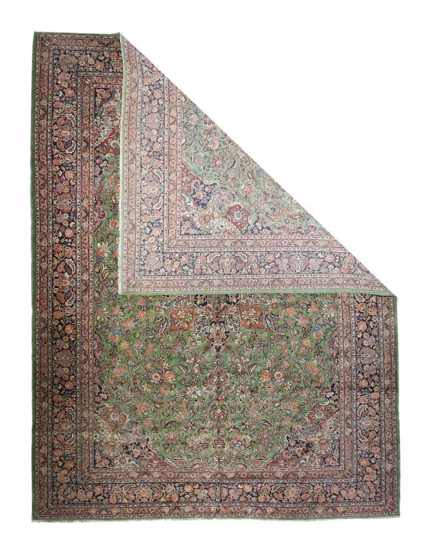 Vintage Persian Kashan Rug 9'11'' X 13'10'' - 2