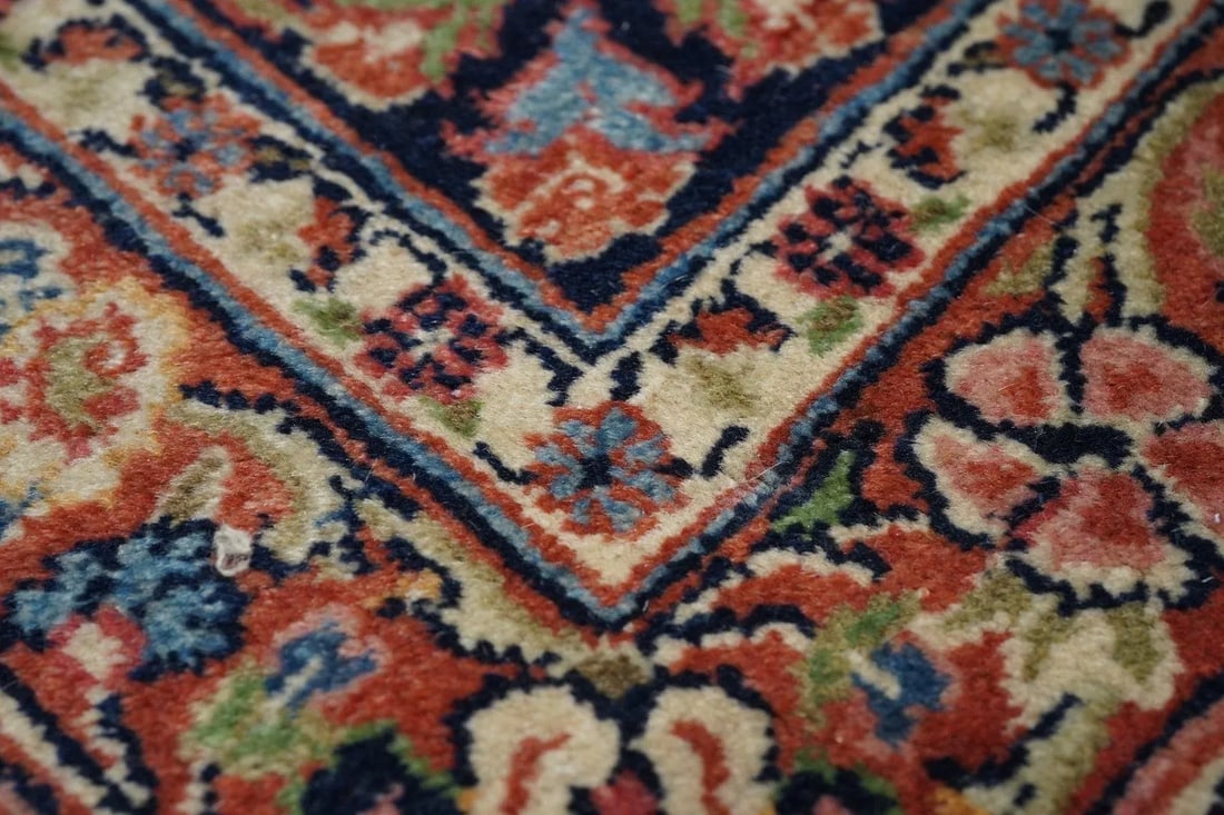 Vintage Persian Kashan Rug 9'11'' X 13'10'' - 6