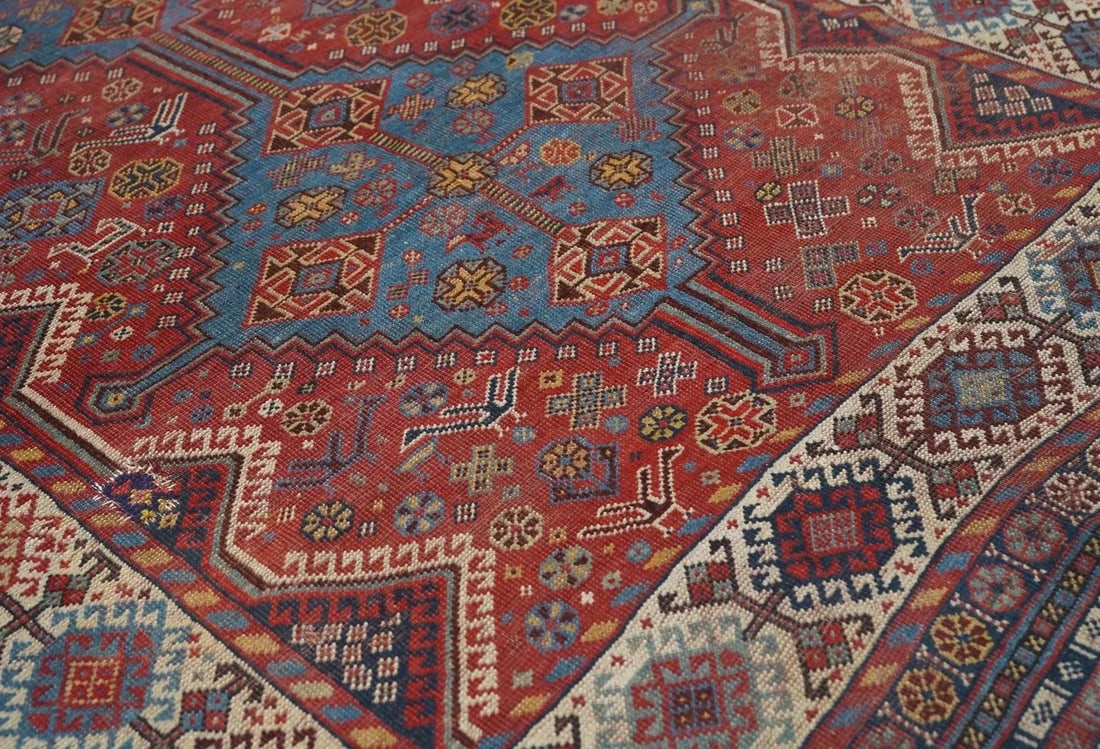 Antique Qashqai Rug 4'5'' x 7'7'' - 10