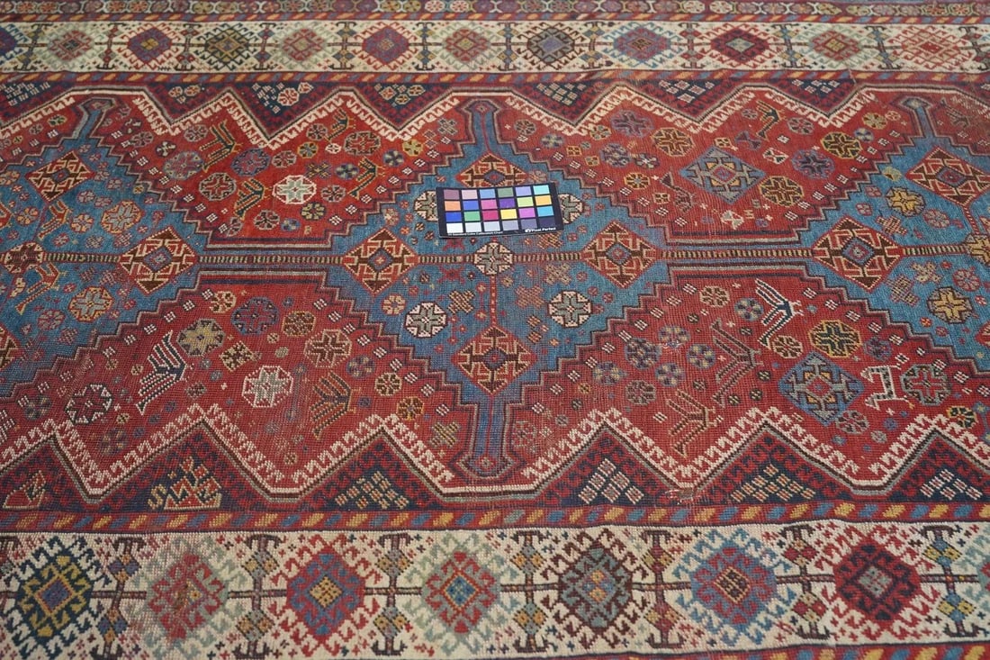 Antique Qashqai Rug 4'5'' x 7'7'' - 2