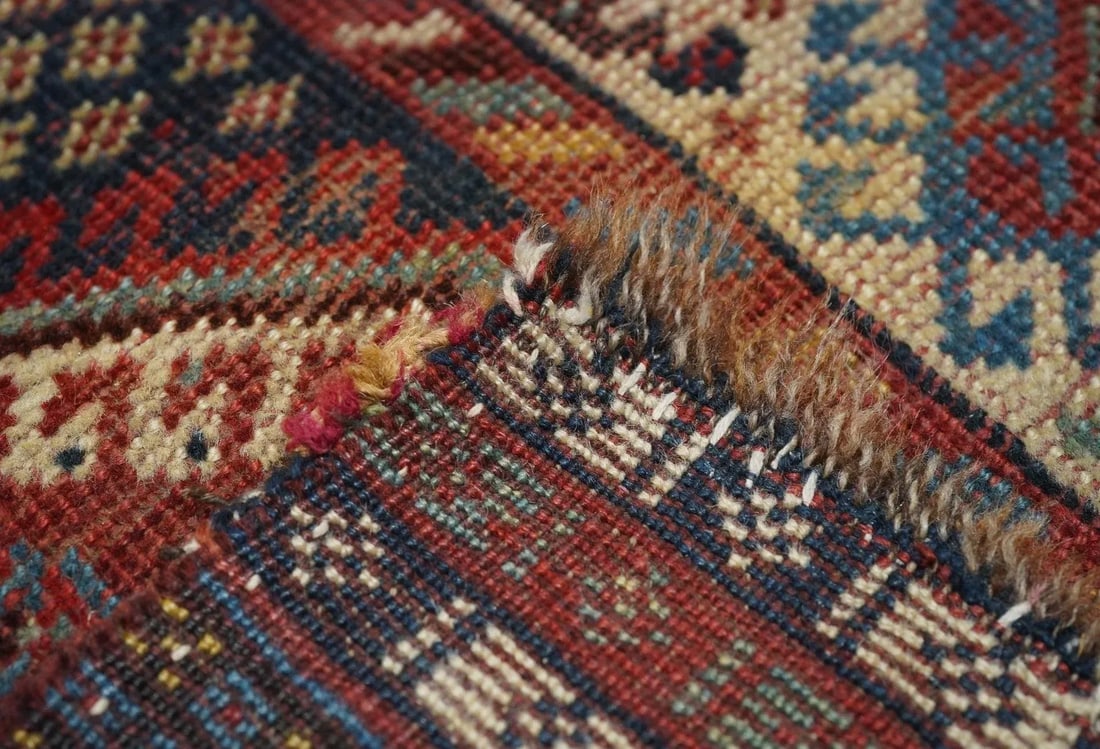 Antique Qashqai Rug 4'5'' x 7'7'' - 3