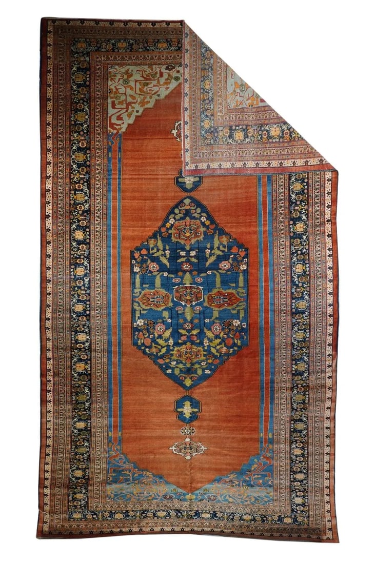 Late 18th Century Antique Haji Jalili Rug 9'7'' x 17'7'' - 5
