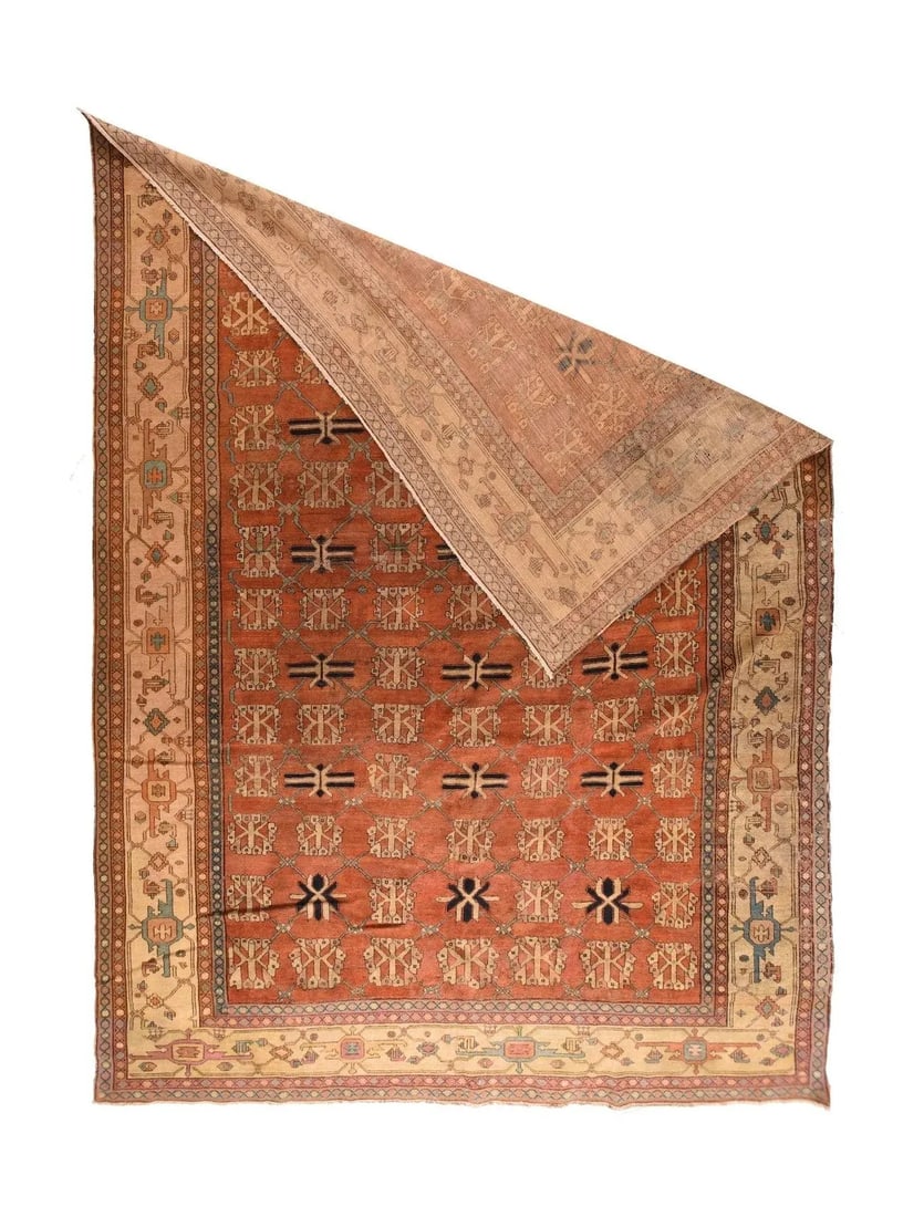 Late 19th Century Antique Bakshayesh Rug 11'4'' x 15'7'' - 2