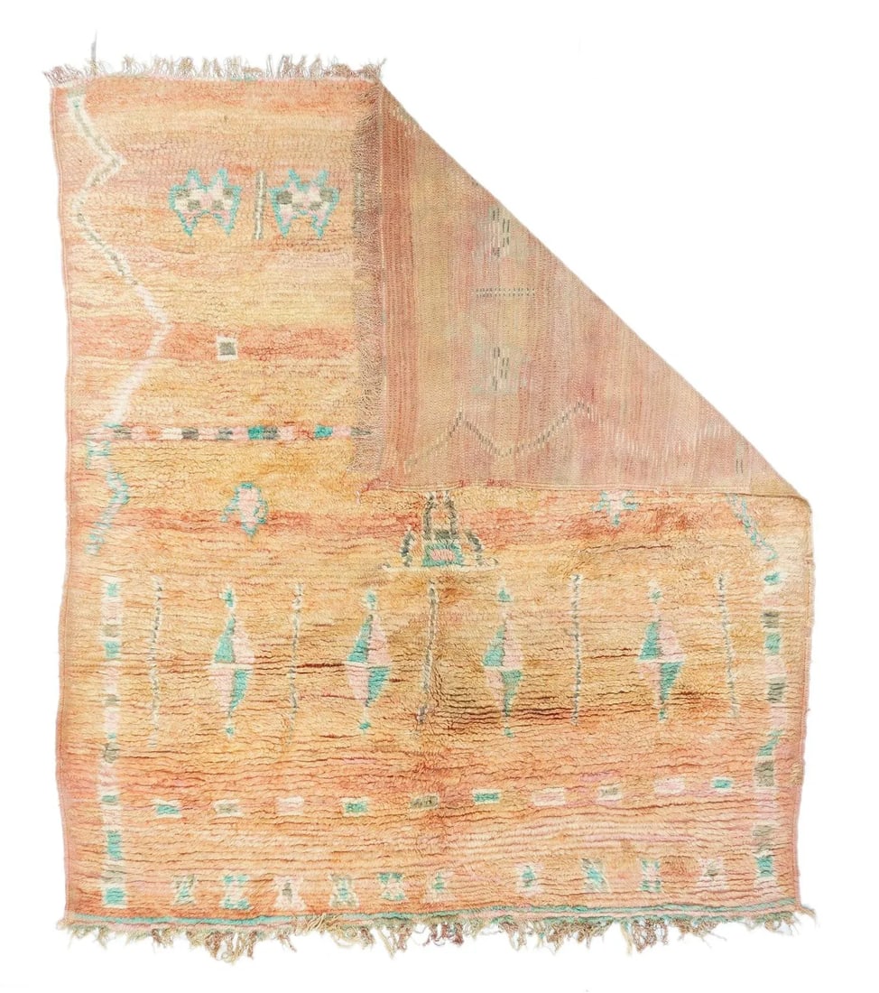 Vintage Moroccan Rug 5'11'' X 6'9'' - 2