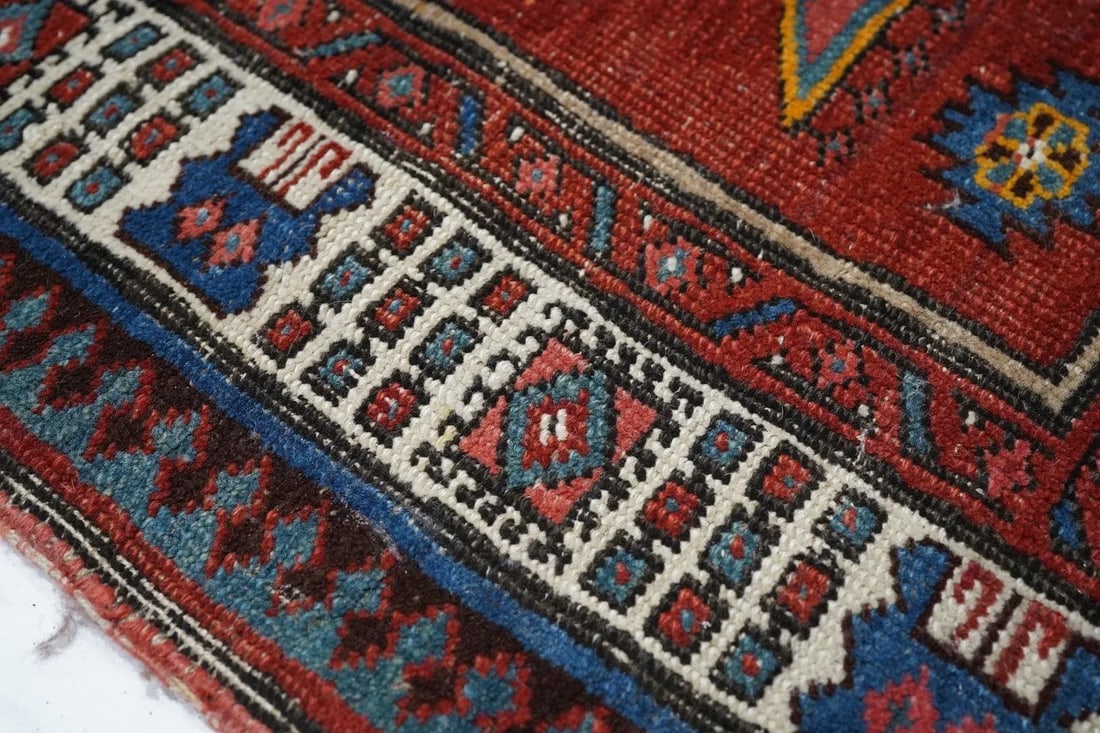 Late 18th Century Antique Sarab Rug 3'2'' x 10'8'' - 3