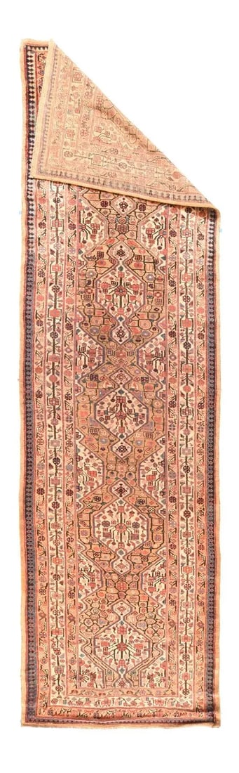 Antique Tribal Sarab Rug 3'7'' x 14'6'' - 2