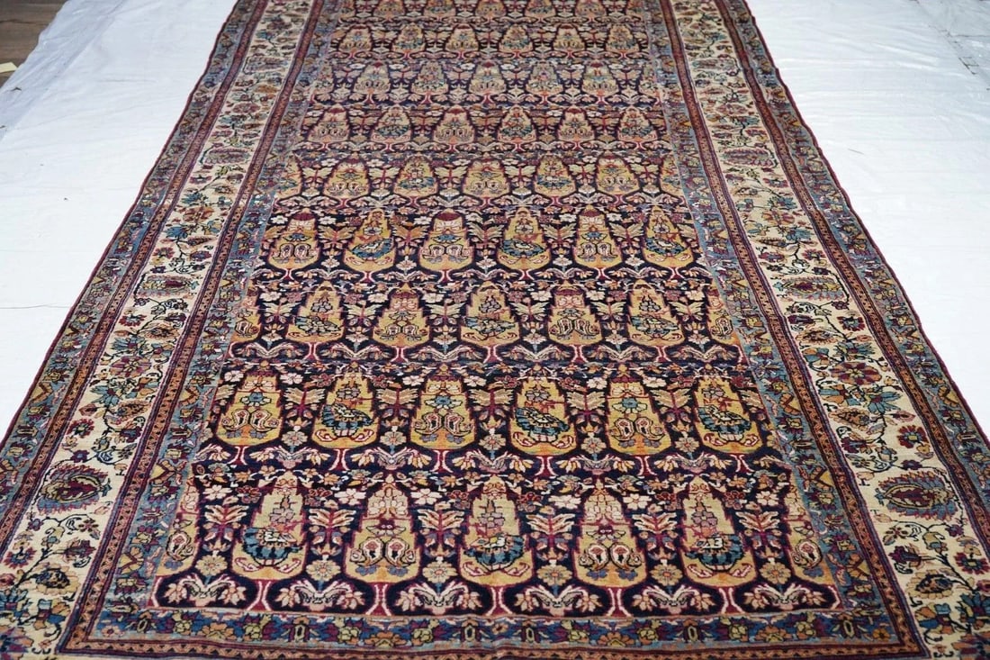 Antique Lavar Kerman Rug 6'2'' X 14'6'' - 10